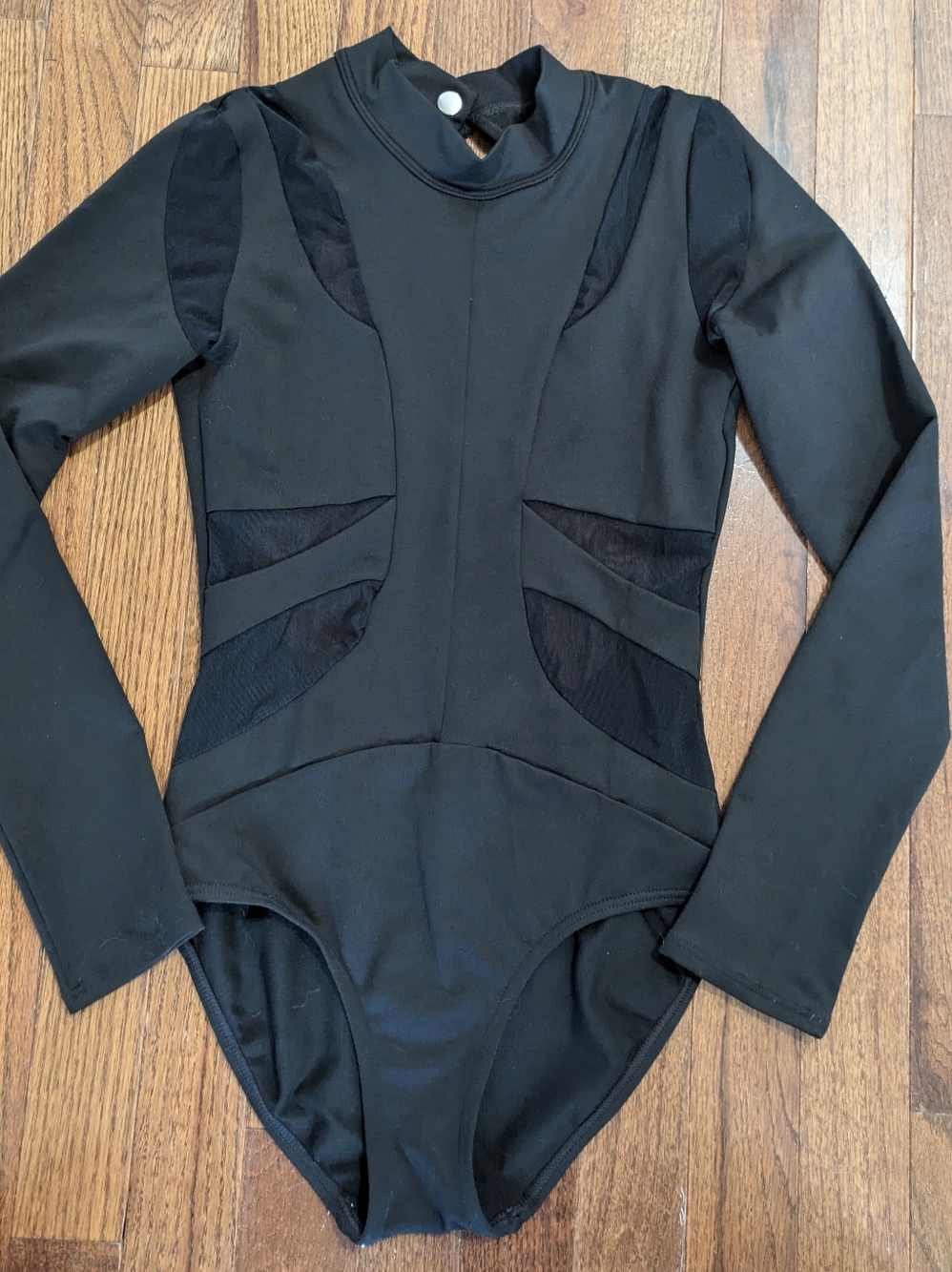 Black Long-Sleeve Women's JO AND JAX leotard